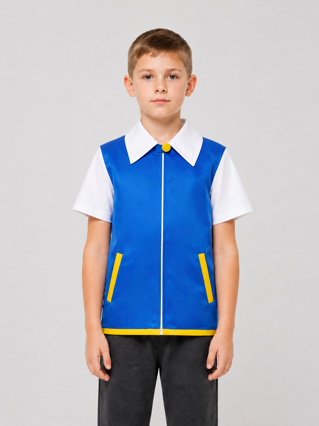 Xiao Zhi Cosplay Jacket, Blue with White Collar Costumes detail 3