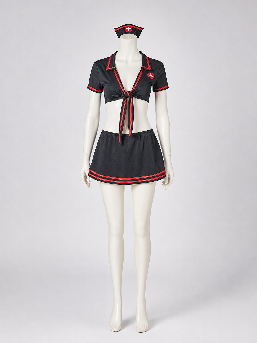 Cosplay Costume with Top and Skirt, Black and Red Costumes detail 3