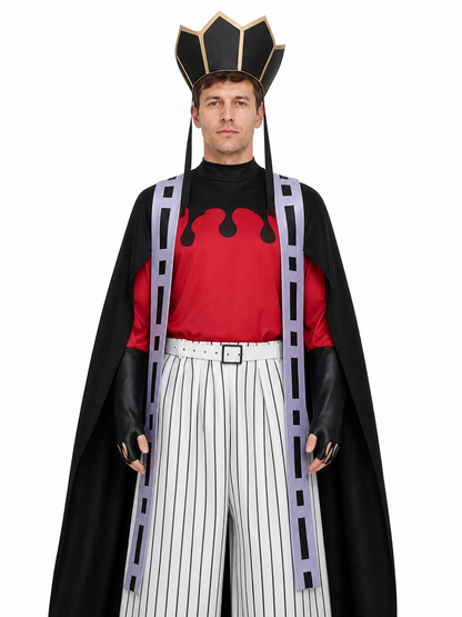 Sanemi Demon Slayer Cosplay Costume with Red Jacket Costumes detail 3