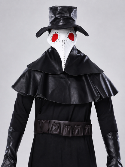 Plague Doctor Costume with Mask and Hat