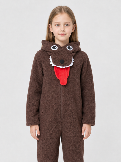 Wolf Costume, Jumpsuit with Headpiece