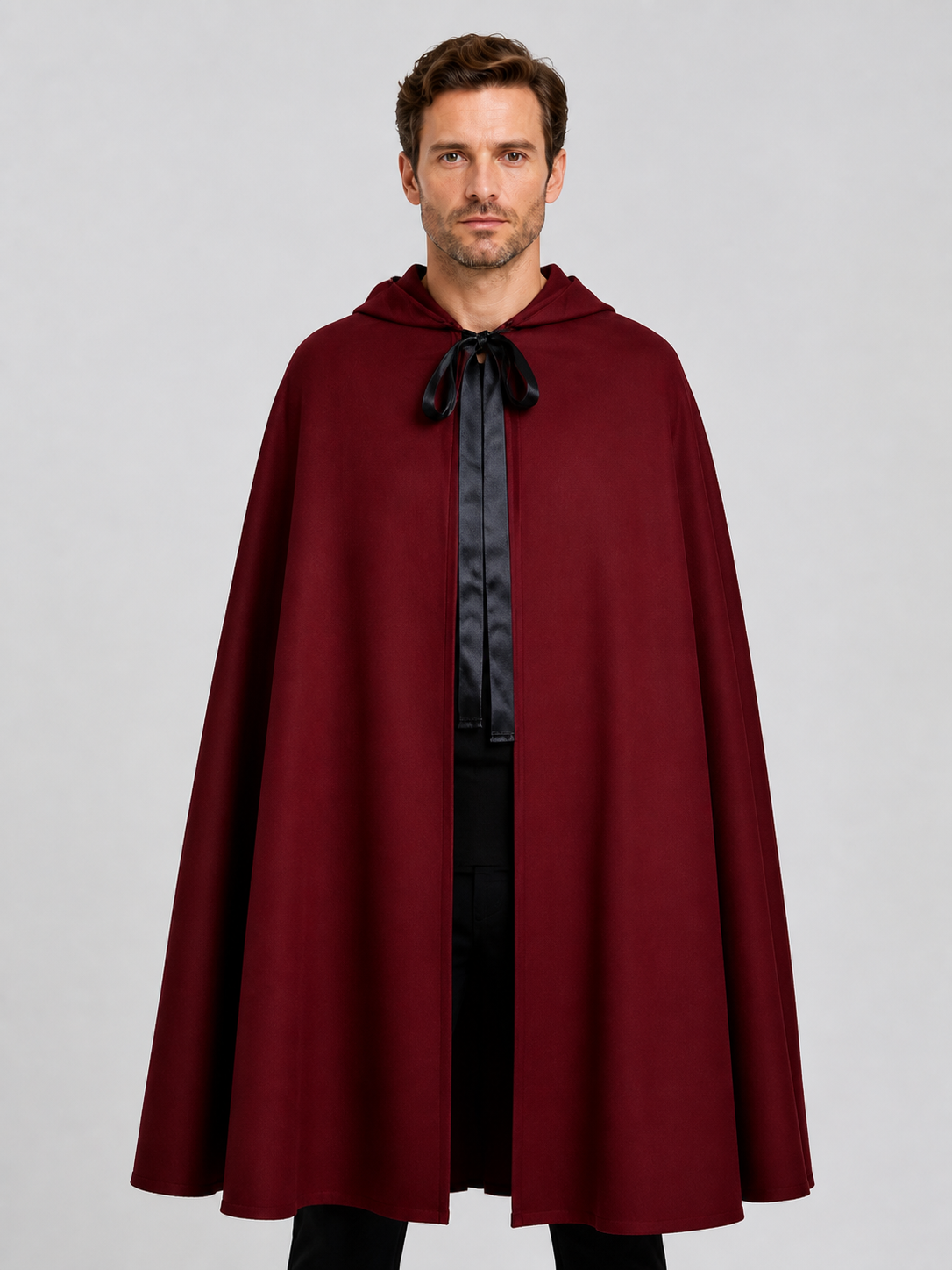 Long Hooded Death Cloak for Halloween Cosplay Costume Capes detail 3