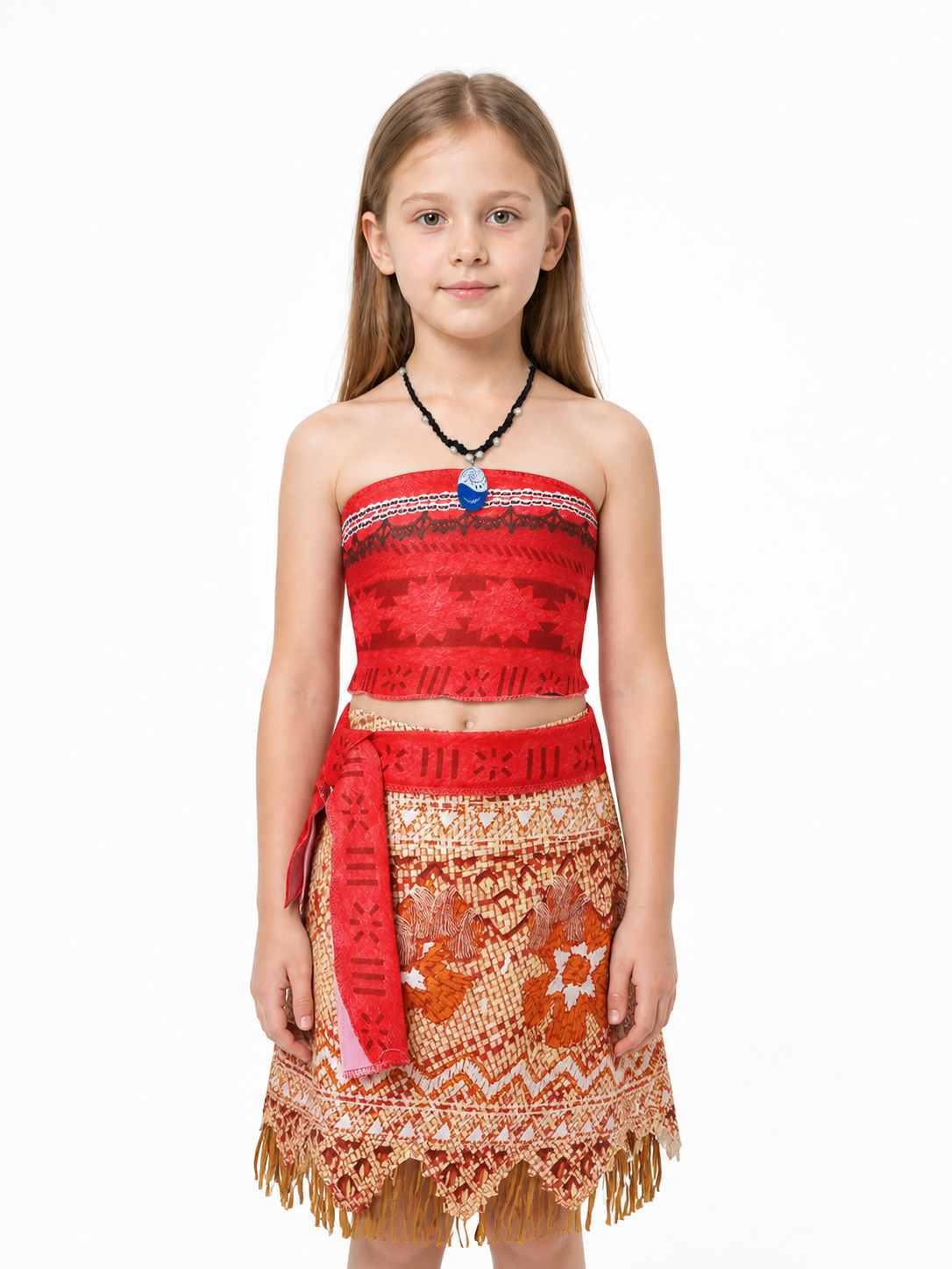Moana Costume with Fringe Skirt and Necklace Costumes detail 3