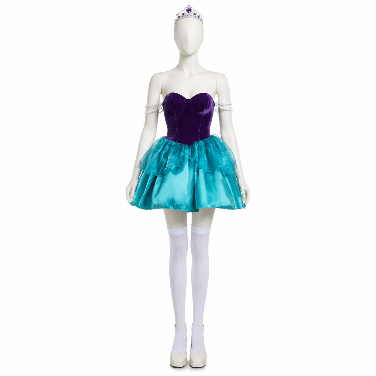 Strapless Carnival Dress with Tiered Skirt Costume Dresses detail 3