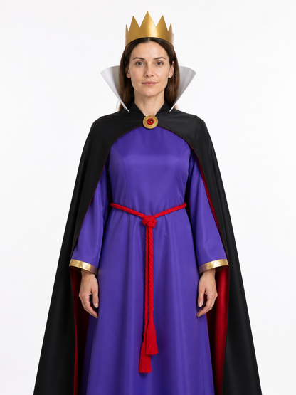 Snow White Evil Queen Costume – Dress, Cape, Crown product detail 3