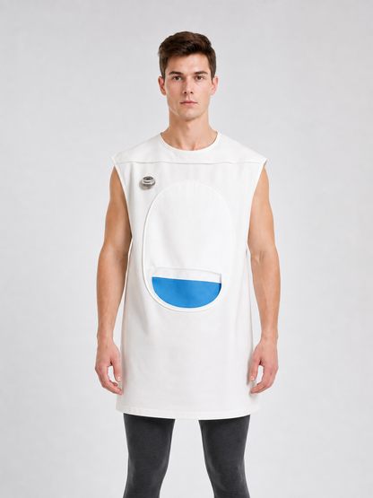 Halloween Toilet Costume with Orange Hat