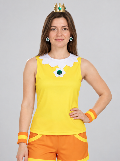 Cosplay Costume: Yellow Top and Orange Shorts