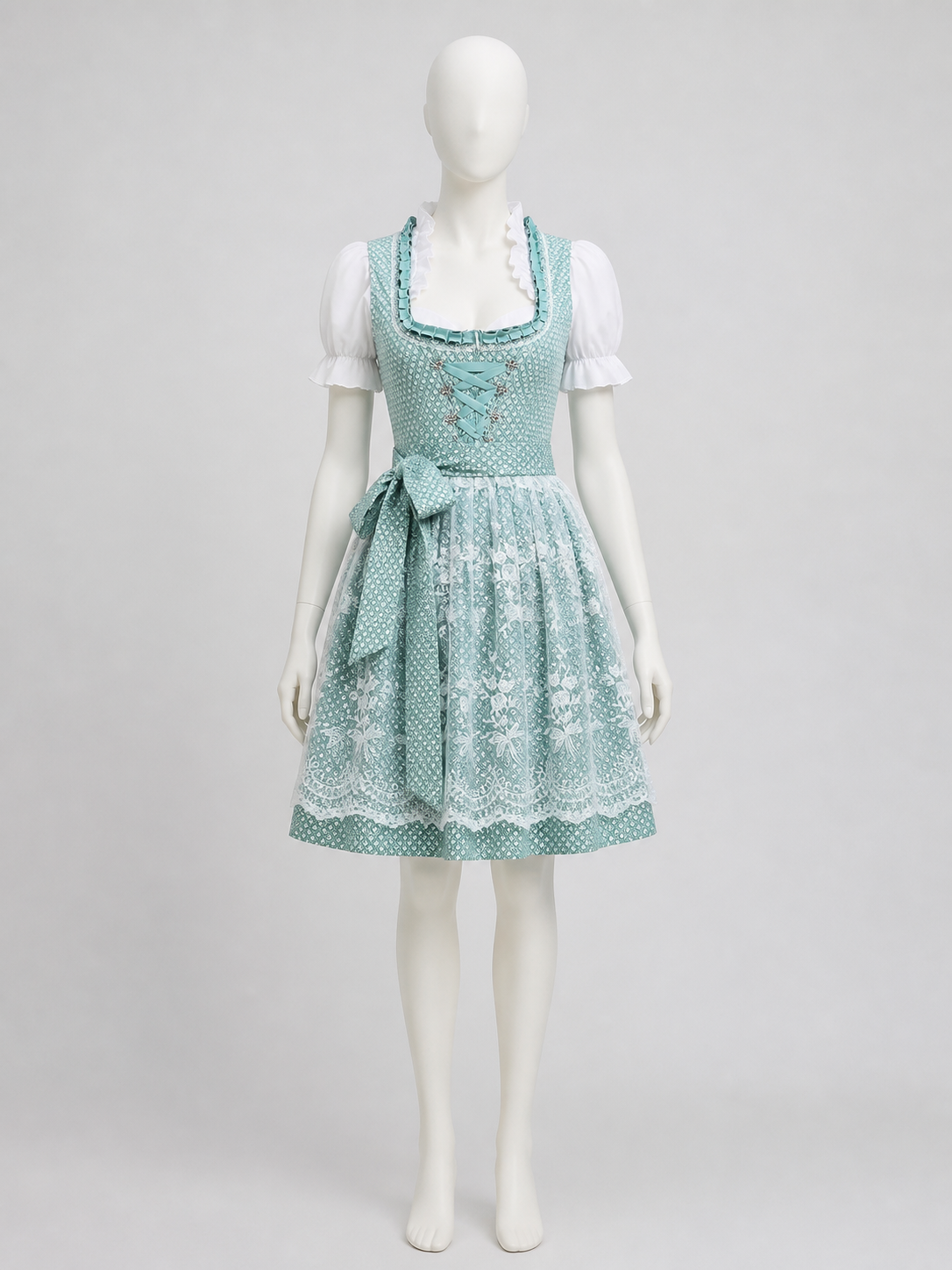 Traditional Bavarian Dress with Corset and Bow Costume Dresses detail 3