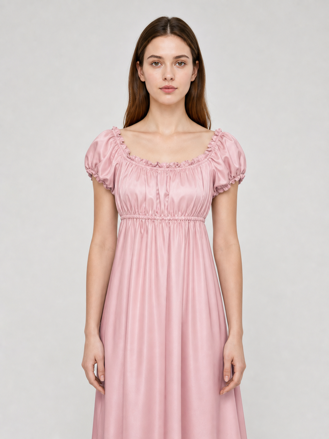 Pink Bridgerton dress for a ball and cosplay