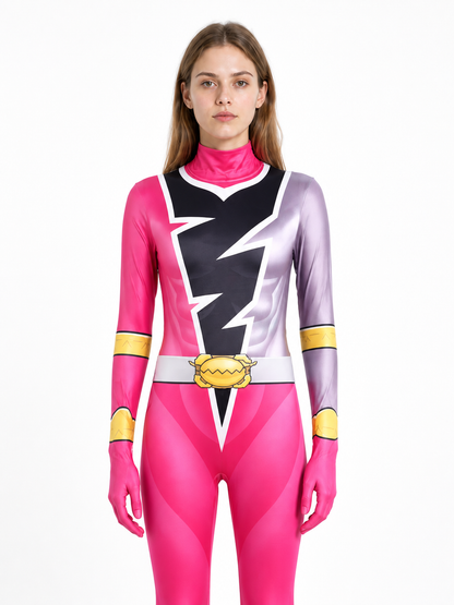 Hooded Jumpsuit Costume with Lightning Print Costumes detail 3