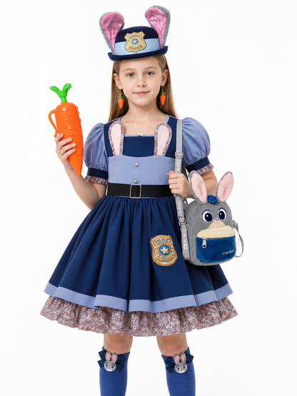 Rabbit Police Officer Costume with Accessories
