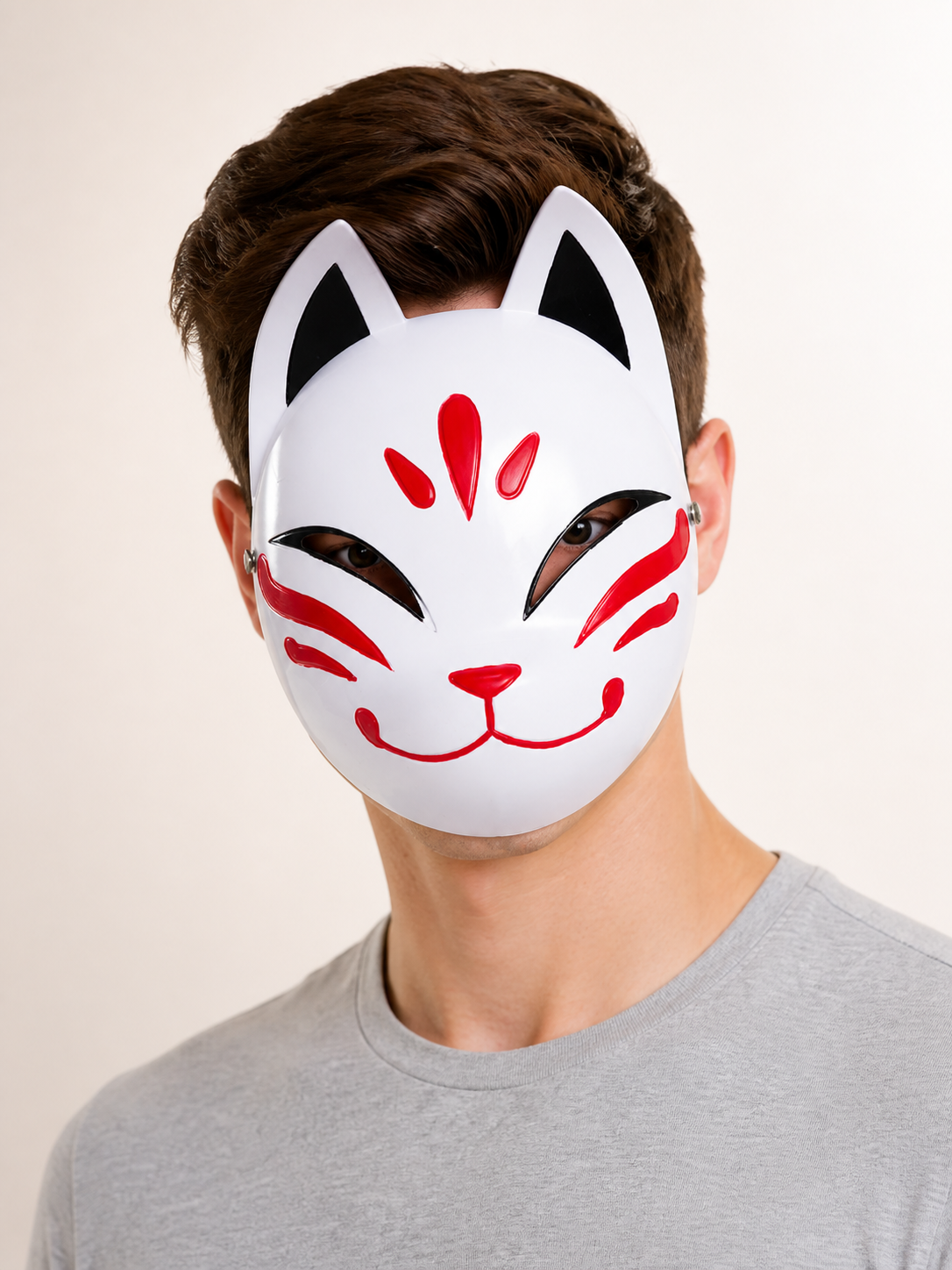 Fox Carnival Mask with Ears for Halloween Costume Masks detail 2