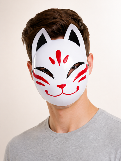 Fox Carnival Mask with Ears for Halloween Costume Masks detail 2