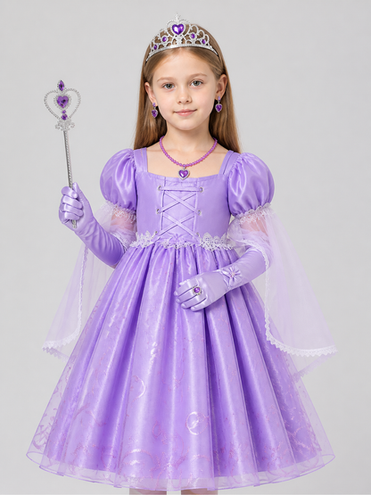 Princess dress with corset, crown, and magic wand Costume Dresses detail 3