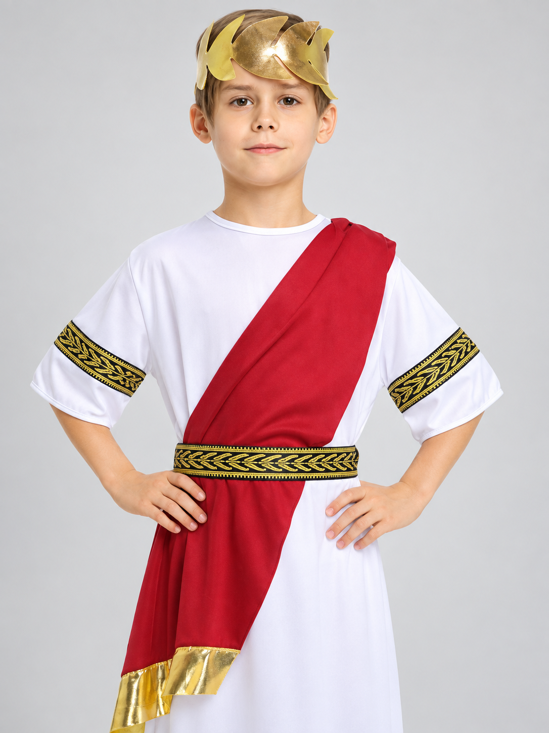 Kids' Egyptian-Style Costume with Headpiece and Belt