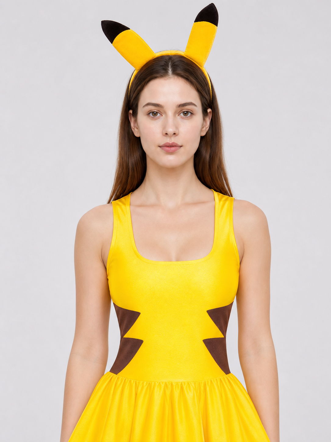 Yellow Insect Costume for Cosplay with Ears Costumes detail 2