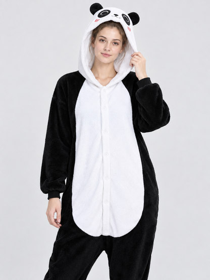 Panda Onesie Pajama with Hood and Ears