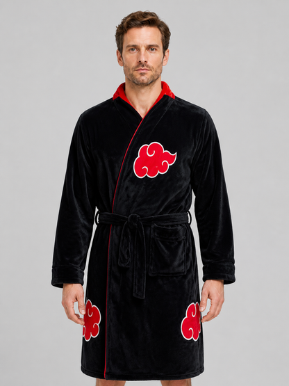 Akatsuki Hooded Cosplay Robe for Home Costumes detail 3