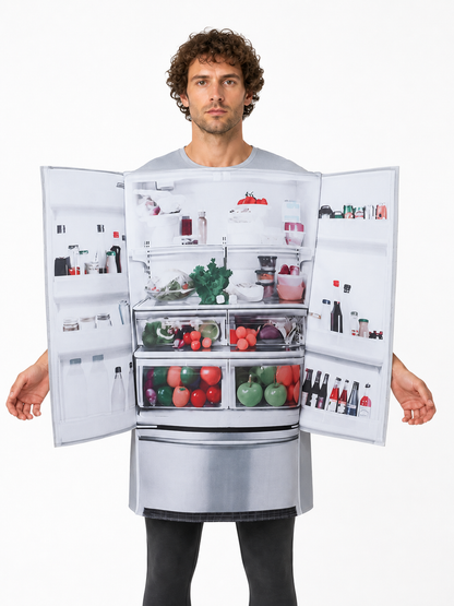 Refrigerator-Shaped Jumpsuit Costume with Double Doors Costumes detail 3