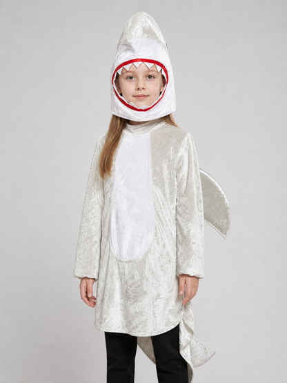 Shark Costume for Role-Playing, Silver