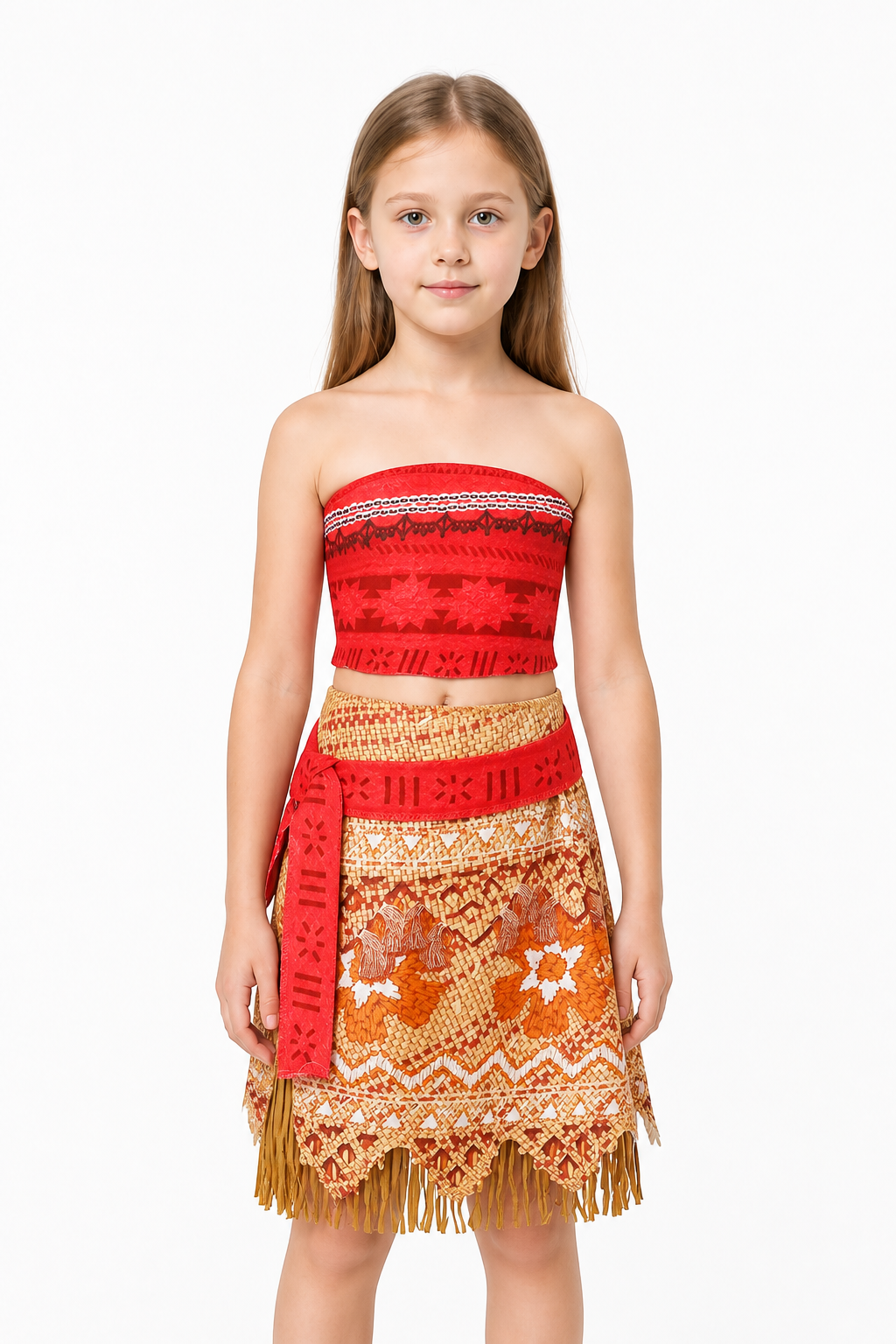 Children’s Carnival Costume: Fringed Top and Skirt