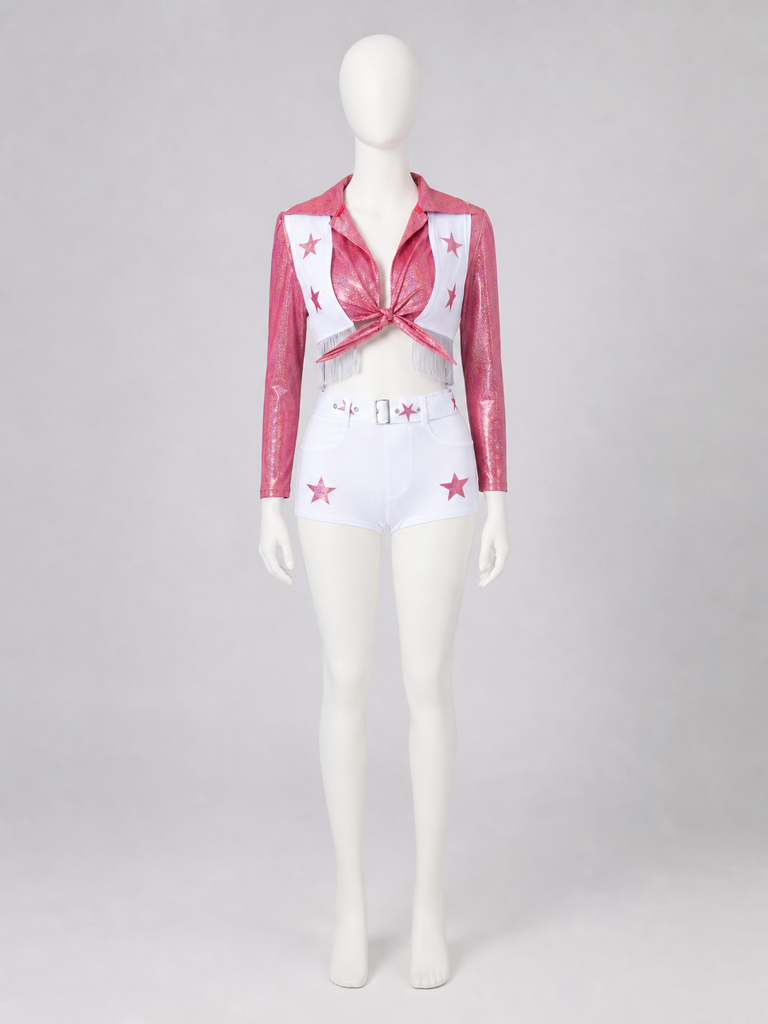 Stage Costume with Sparkly Top and Shorts