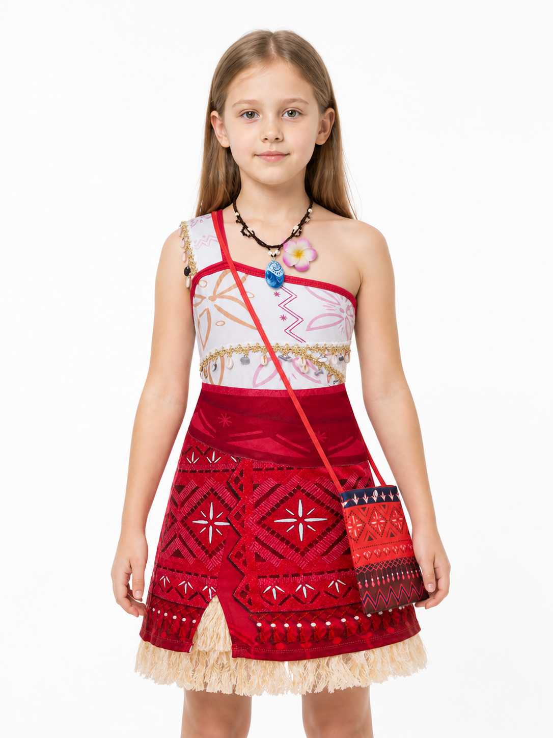 Moana Dress with Geometric Print and Fringe Costume Dresses detail 3