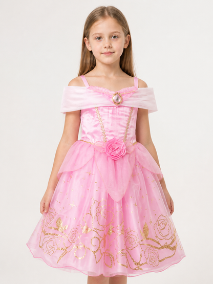 Halloween Princess Costume with Pink Dress Costume Dresses detail 2