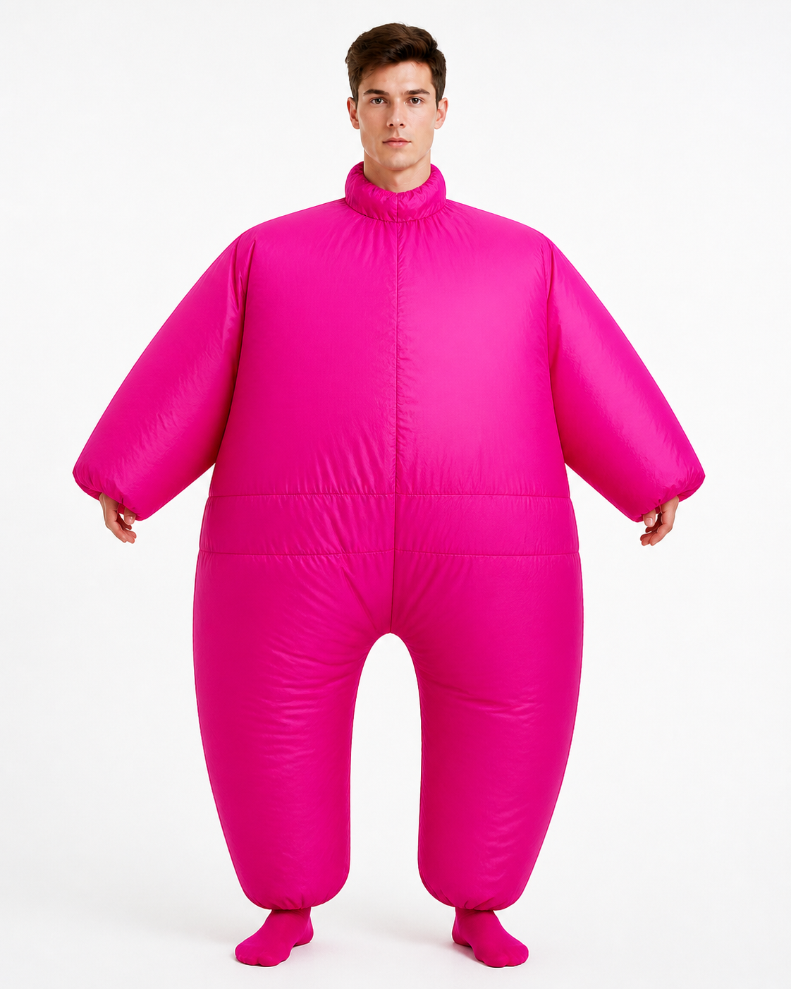 Neon Pink Inflatable Jumpsuit for Parties product detail 3