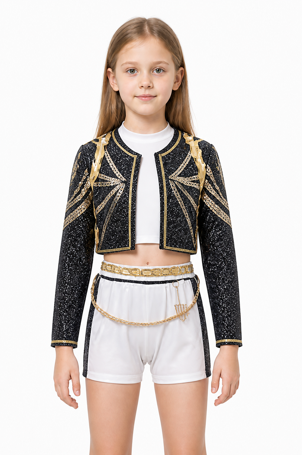 Stage costume with a short jacket and white shorts Costumes detail 3