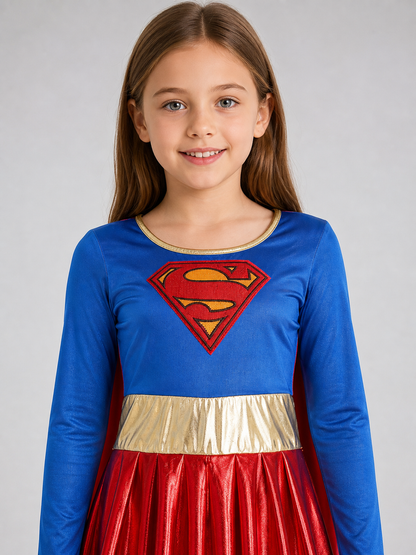 Superman Costume with Dress and Red Boots