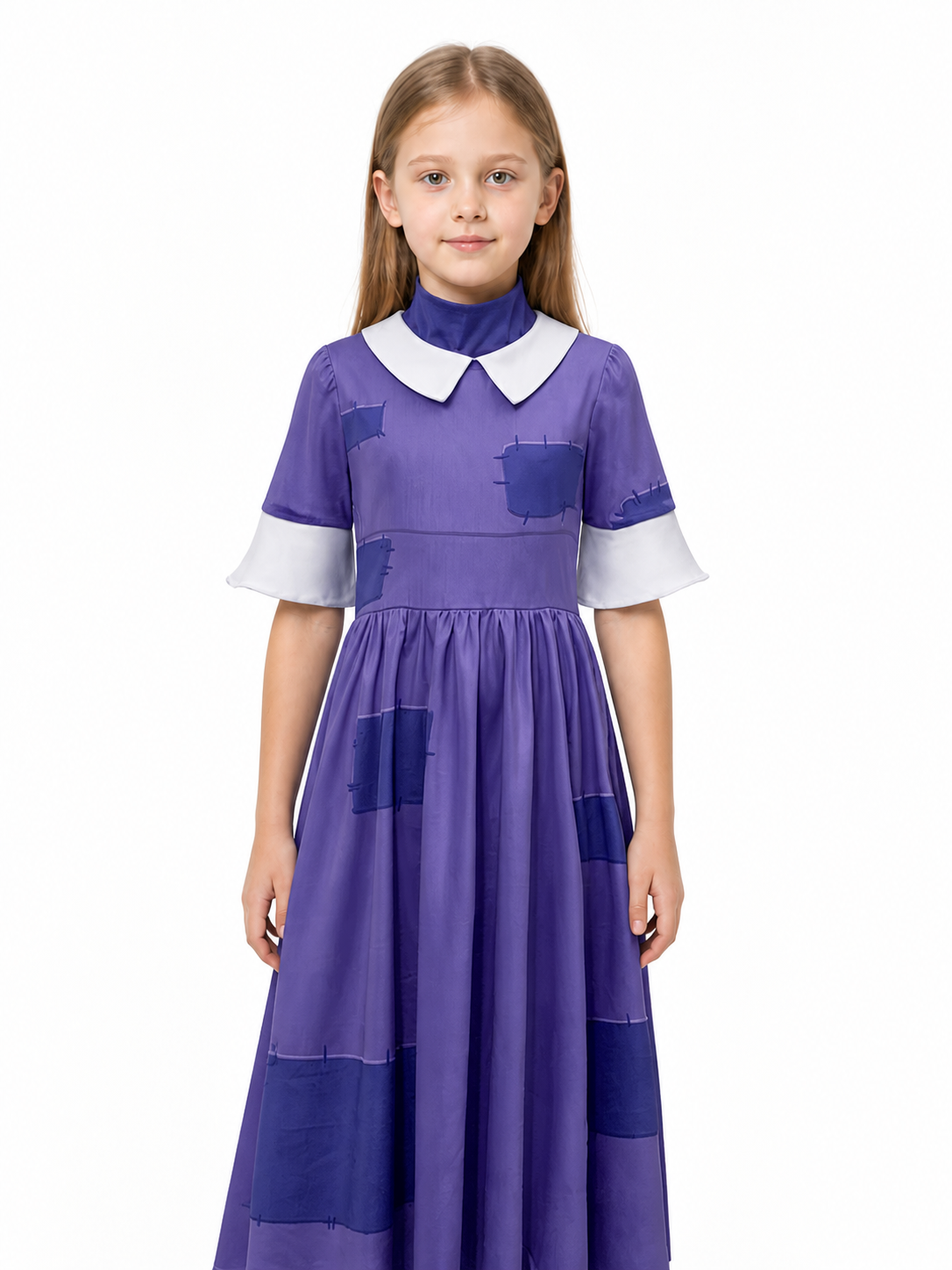 Purple-Eared Circus Clown Cosplay Jumpsuit