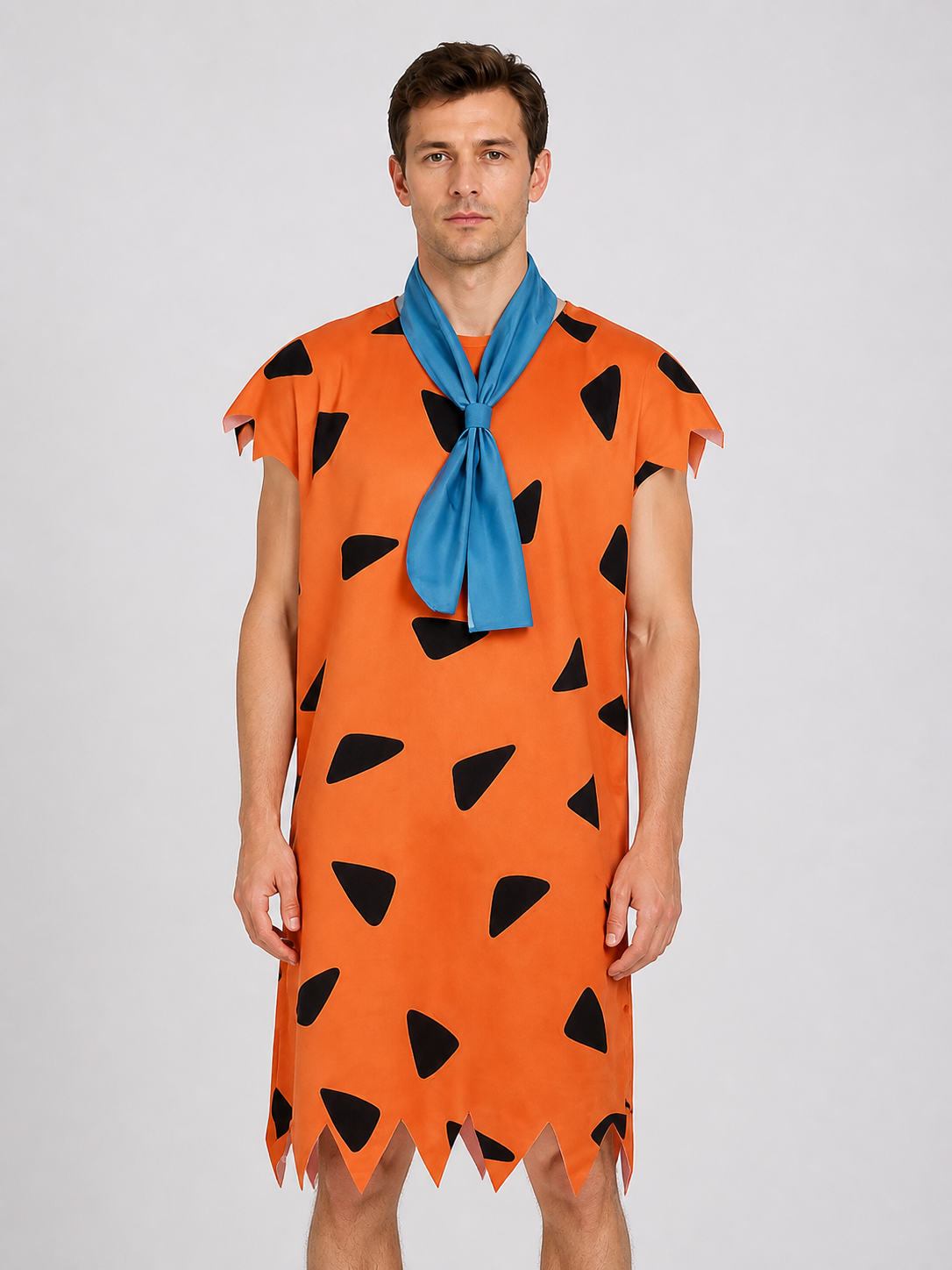 Fred's Costume: Orange Outfit with Blue Scarf Costumes detail 3