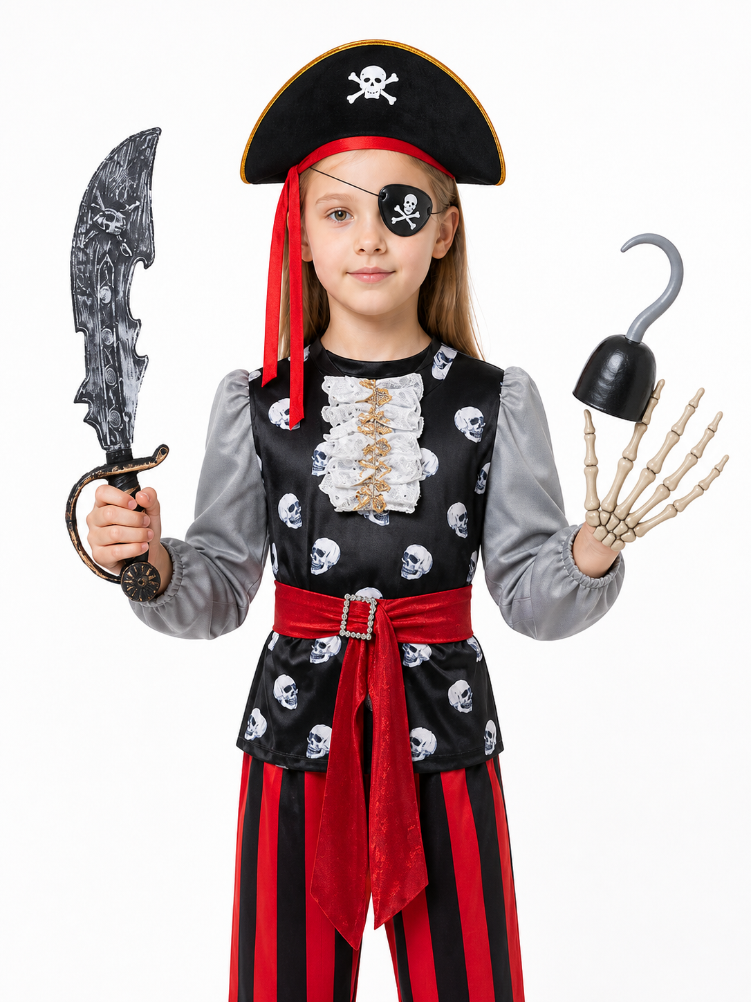 Carnival Pirate Costume with Accessories Costume Accessories detail 3