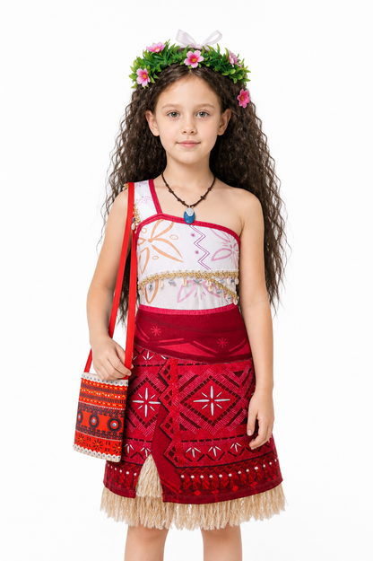 Moana Children's Carnival Costume with Ethnic Print Costumes detail 3