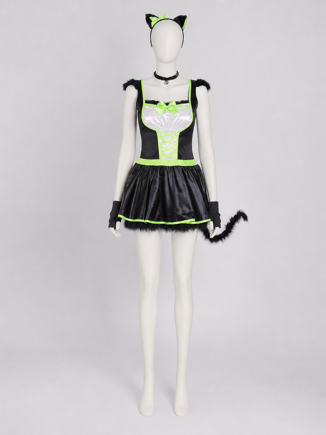 Cat Cosplay Costume with Ears and Tail Costumes detail
