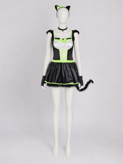 Cat Cosplay Costume with Ears and Tail Costumes detail