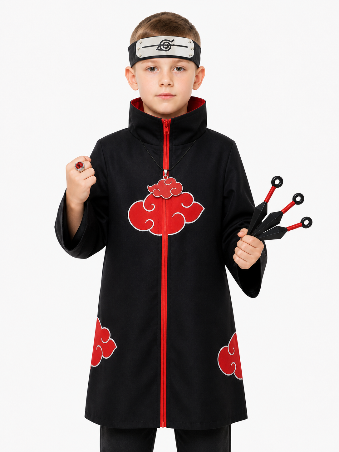 Akatsuki Costume with Red Clouds and Accessories Costume Accessories detail 3
