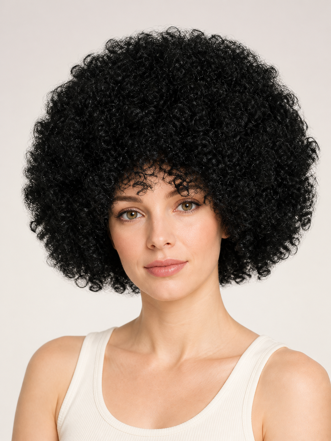 Black Afro-Style Carnival Wig for Cosplay