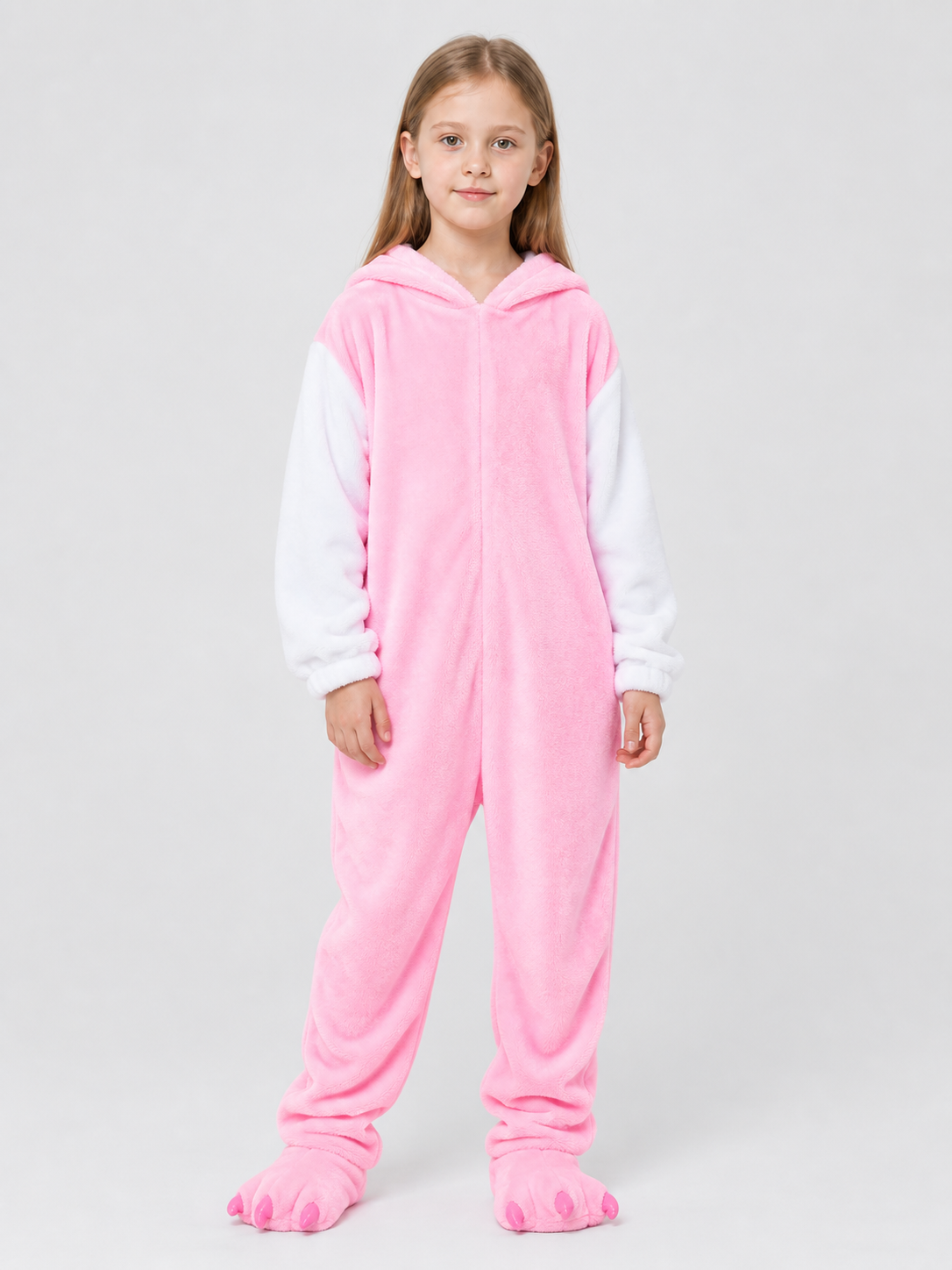 Kids' One-Piece Hooded Pajama Jumpsuit