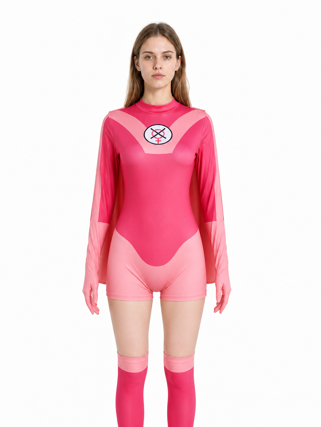 Atomic Eve Cosplay Costume with Jumpsuit and Cape Costume Capes detail 3