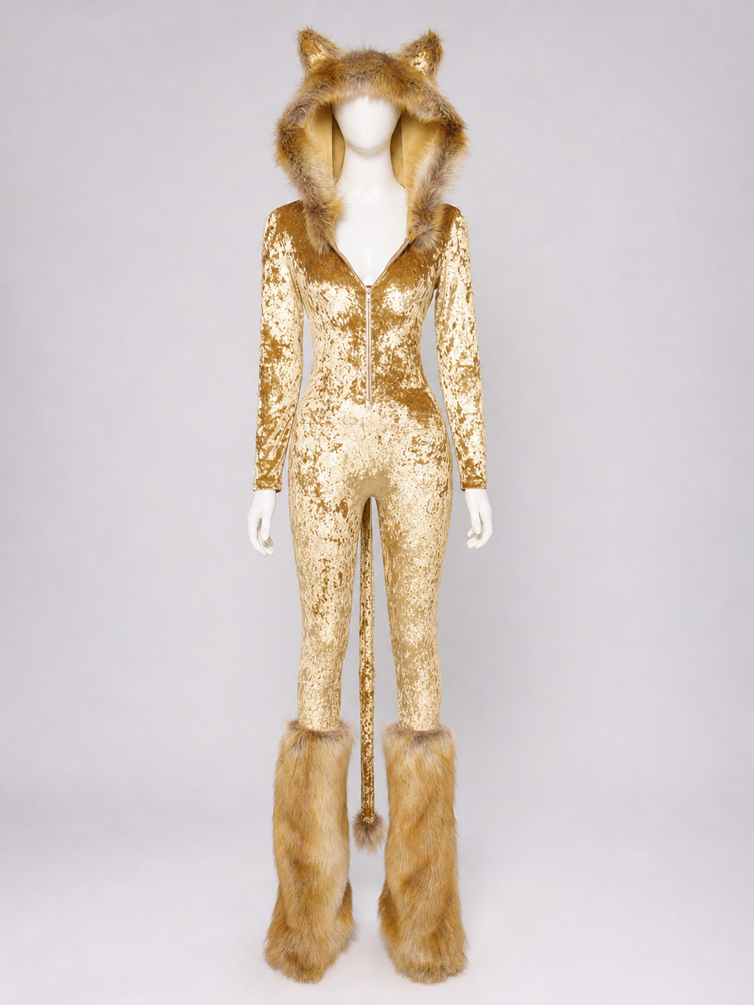 Fox Hooded Jumpsuit Costume for Cosplay