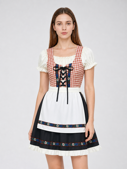 This traditional costume is designed in a vintage folk style and is suitable for