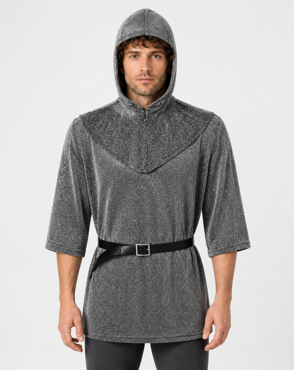 Medieval Hooded Costume with Belt for Cosplay