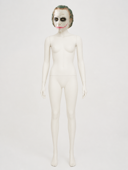 Halloween Carnival Mask with a Red Smile Costume Masks detail