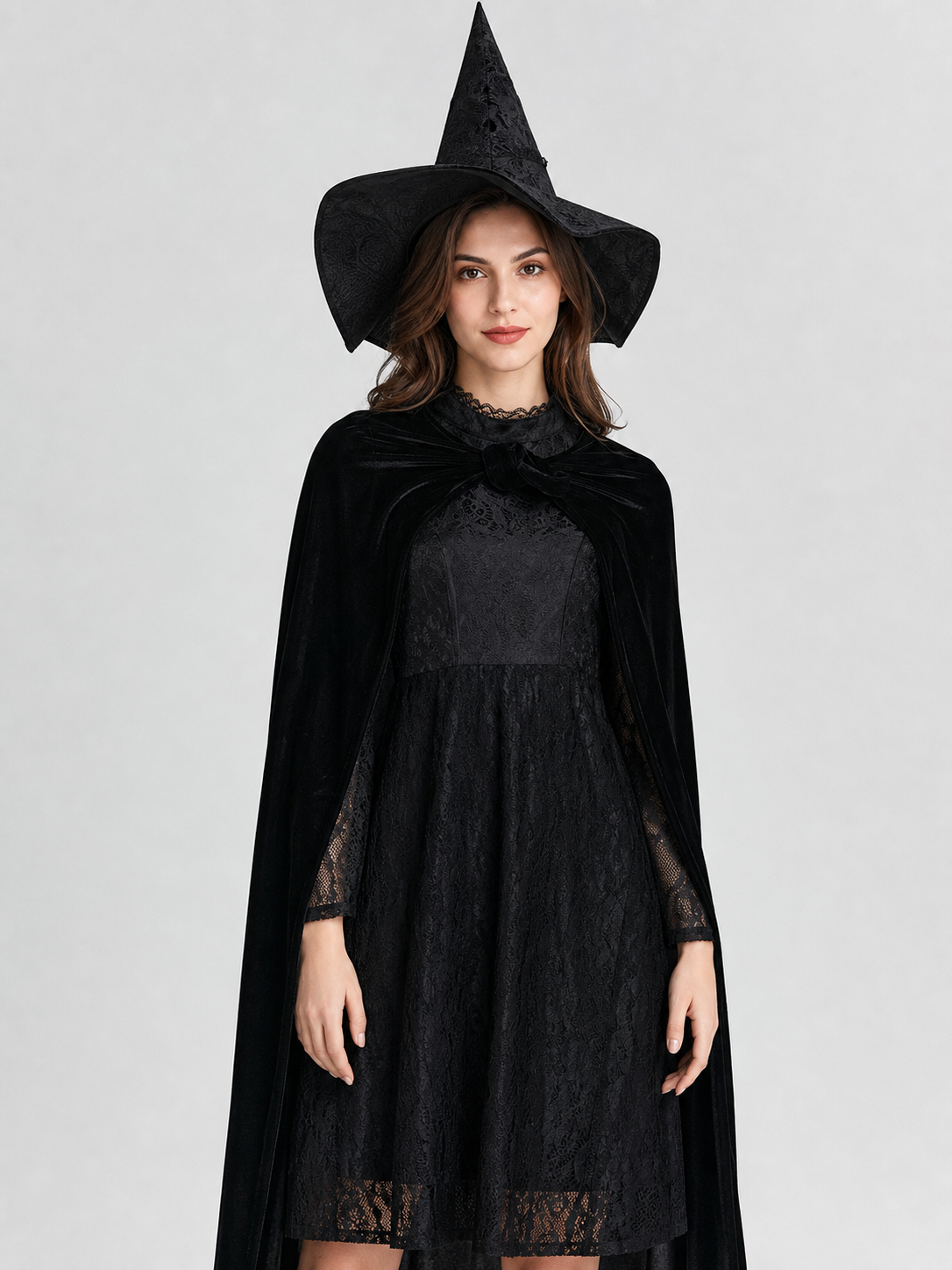 Elphaba Cosplay Costume: Dress, Cape, and Hat