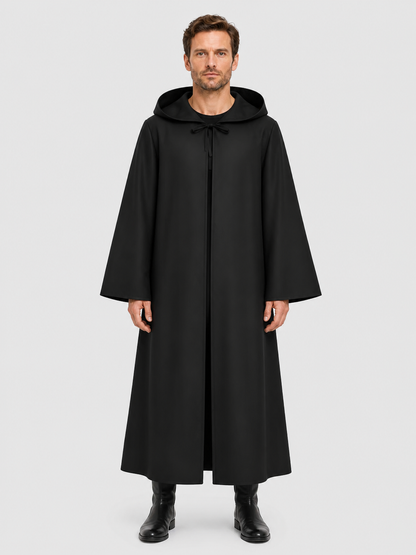 Black Grim Reaper Cloak with Hood for Halloween Costume Capes detail 3