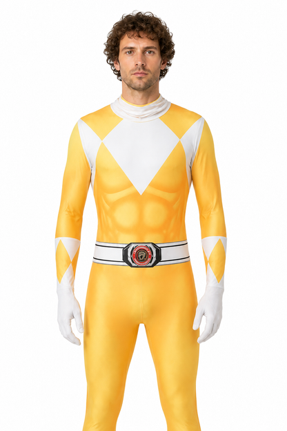 One-Piece Orange Cosplay Costume with Mask Costume Masks detail 3