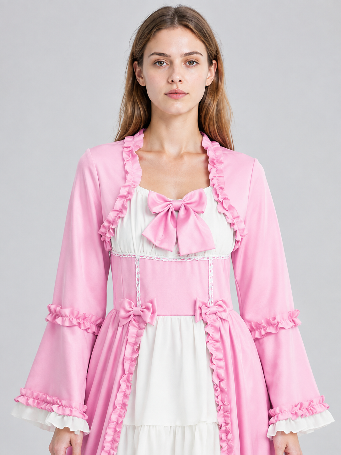 Medieval Dress with Bow and Tiered Skirt Costume Dresses detail 2