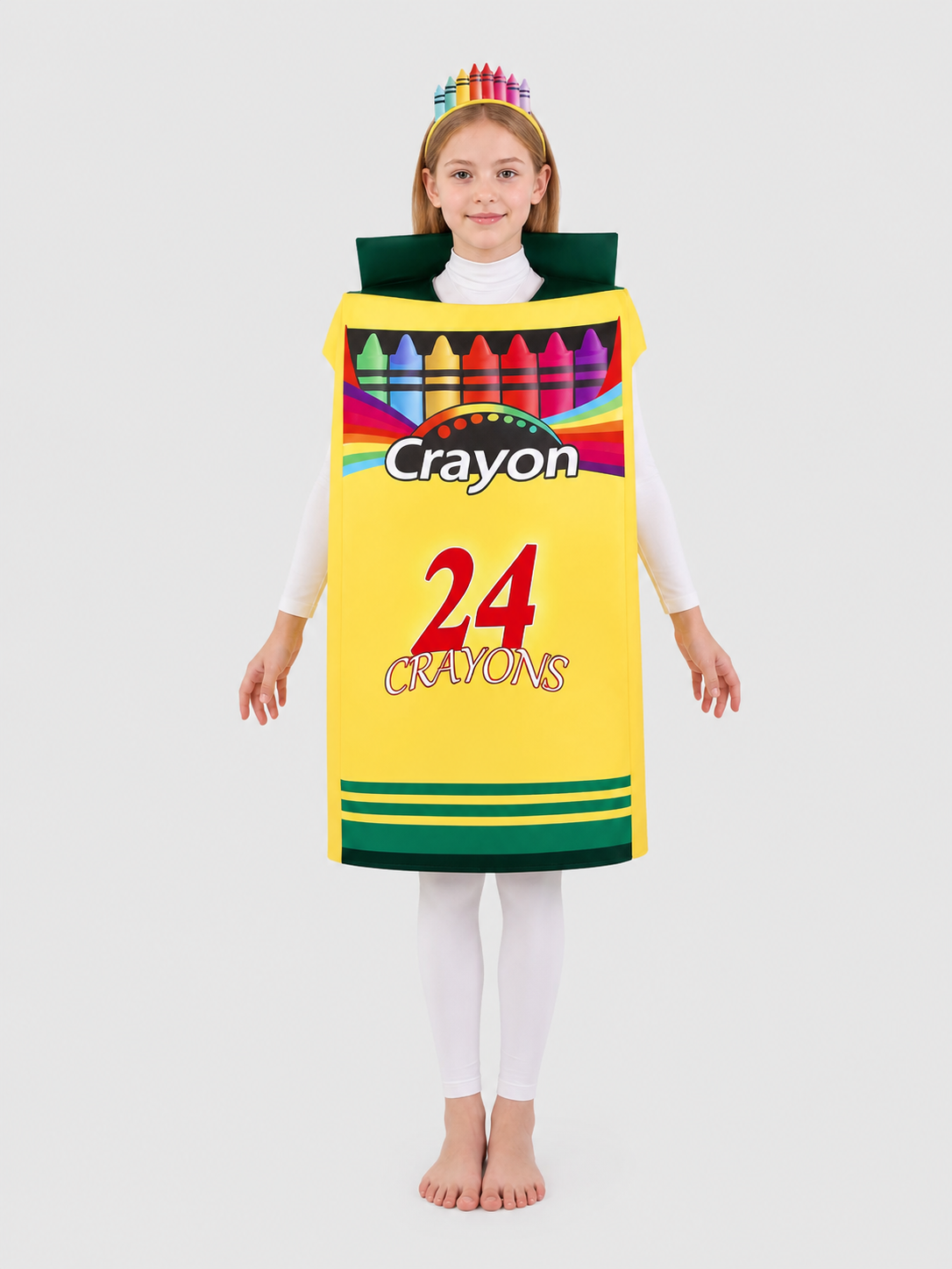 Colorful Crayon Cosplay Costume with Headband